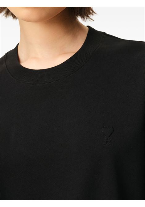 t-shirt tonal adc uomo nera AMI PARIS | UTS341.726001